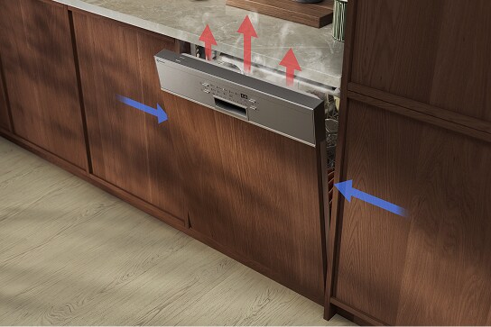 Daļēji iebūvējamas trauku mazgājamās mašīnas