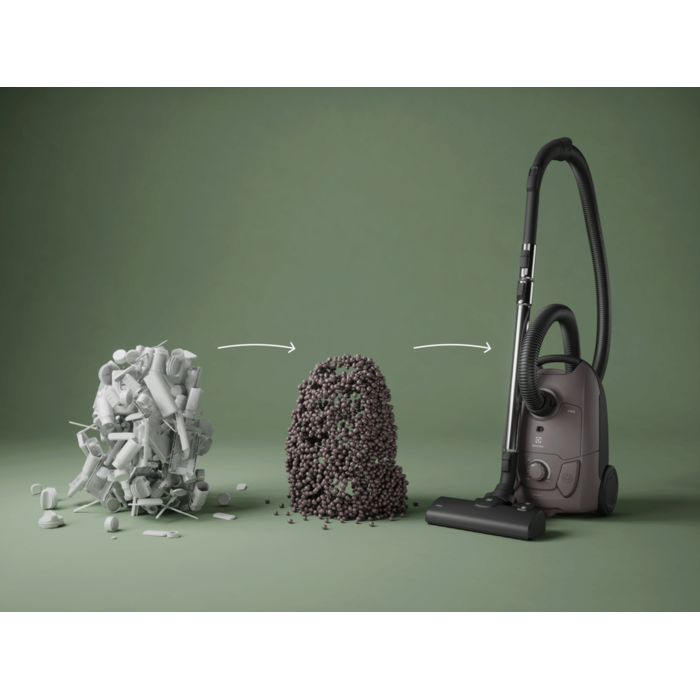 bagged cleaner and main nozzle made with up to 37% recycled plastic for a more mindful choice.