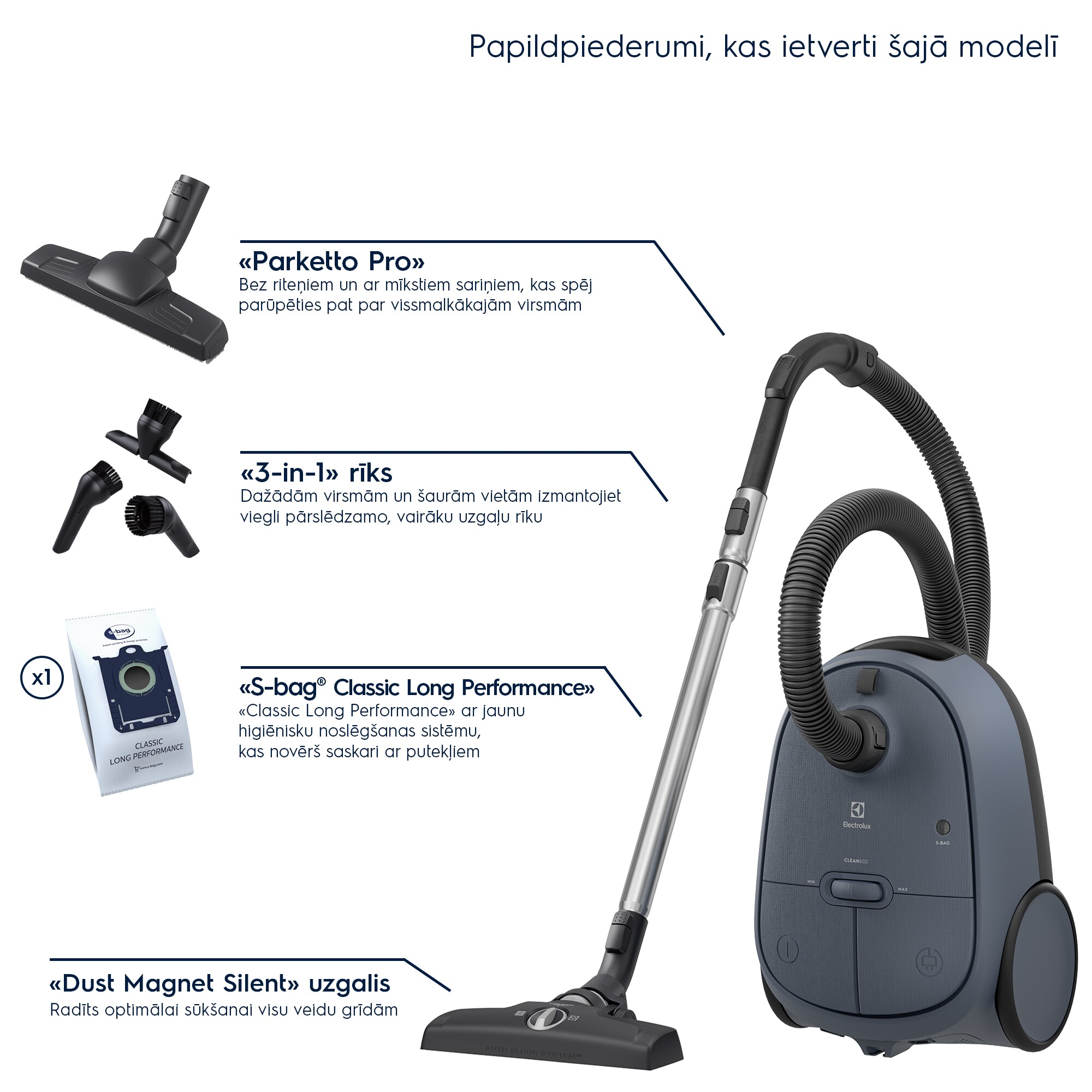 Electrolux - Putekļsūcējs ar vadu - EB61C2DBP