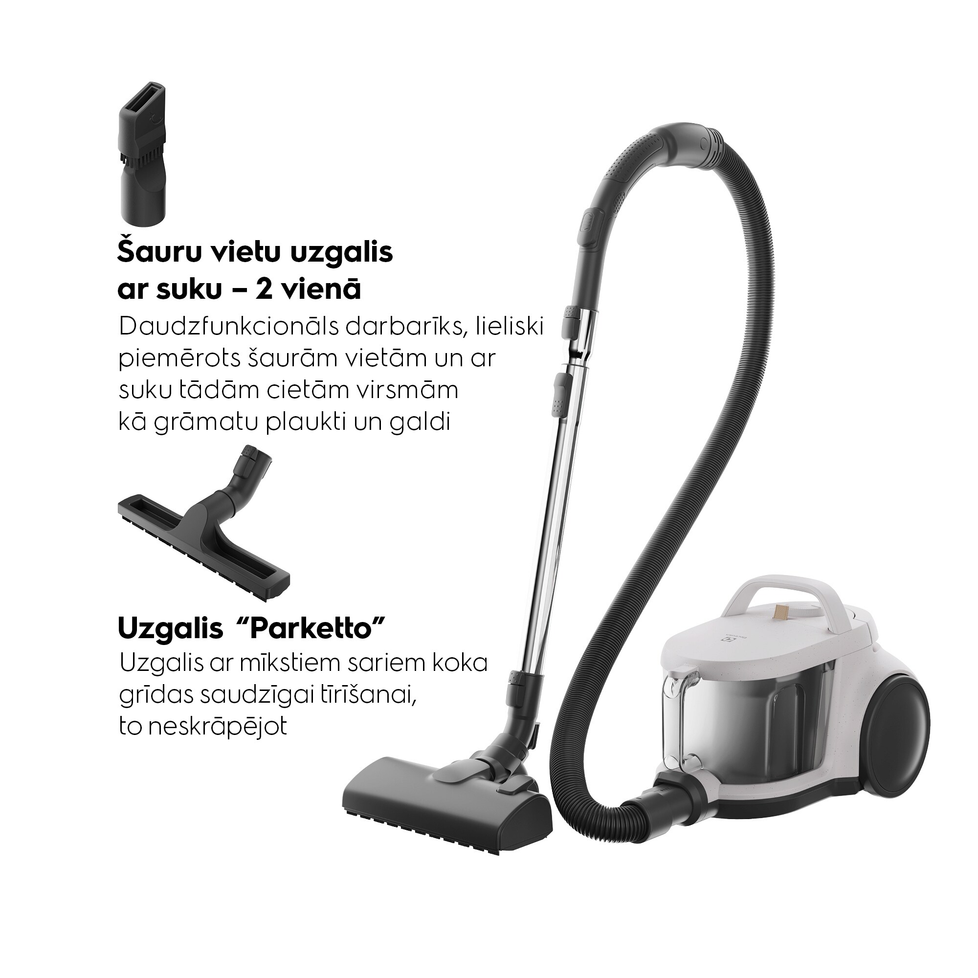Electrolux - Putekļsūcējs bez maisiņa - EL51C2SW