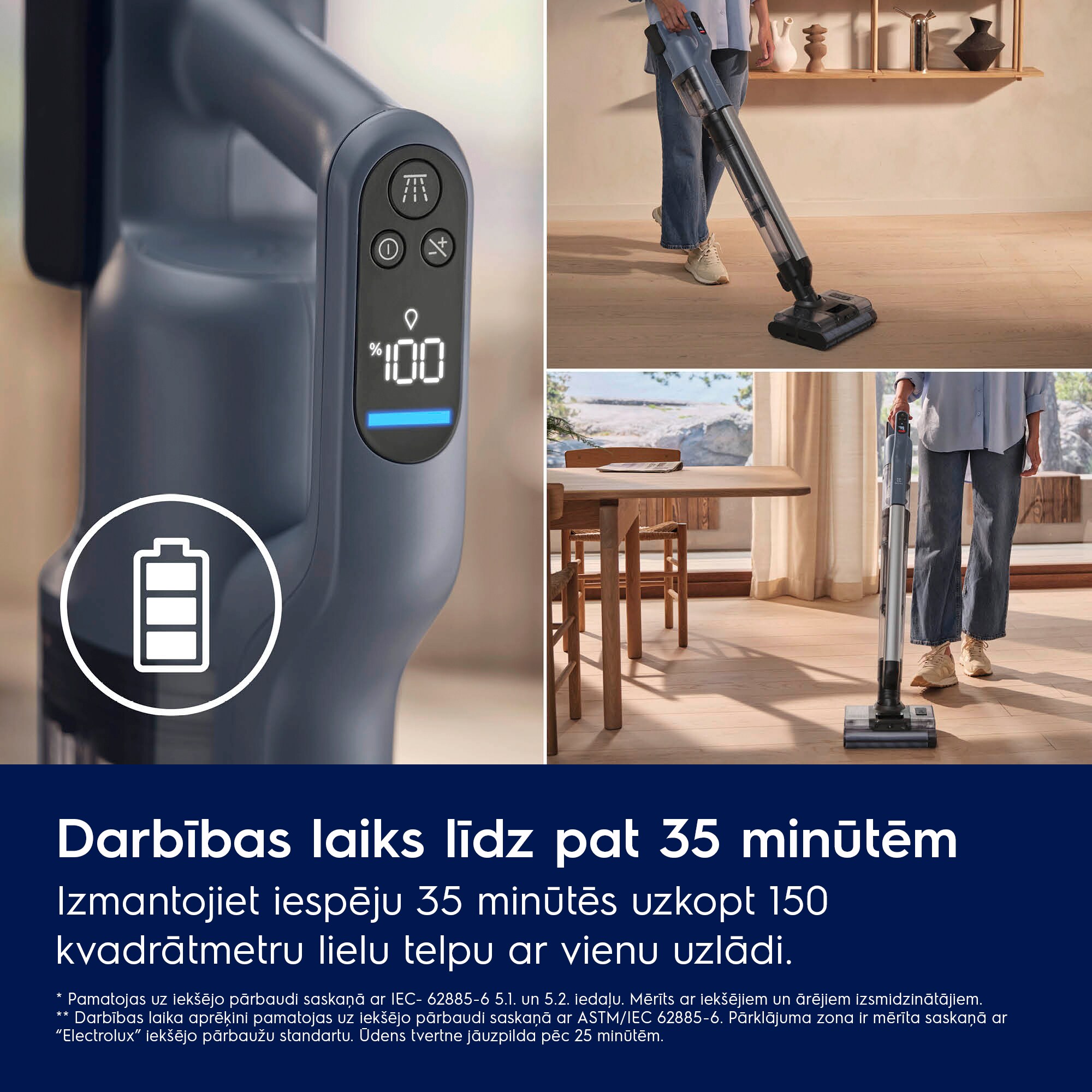 Electrolux - Bezvadu putekļsūcējs - EW82U2DB