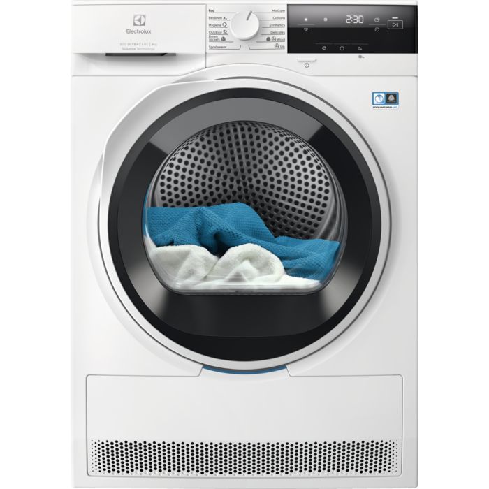 Electrolux - Žāvētājs ar siltumsūkņa tehnoloģiju - EW8D384HE
