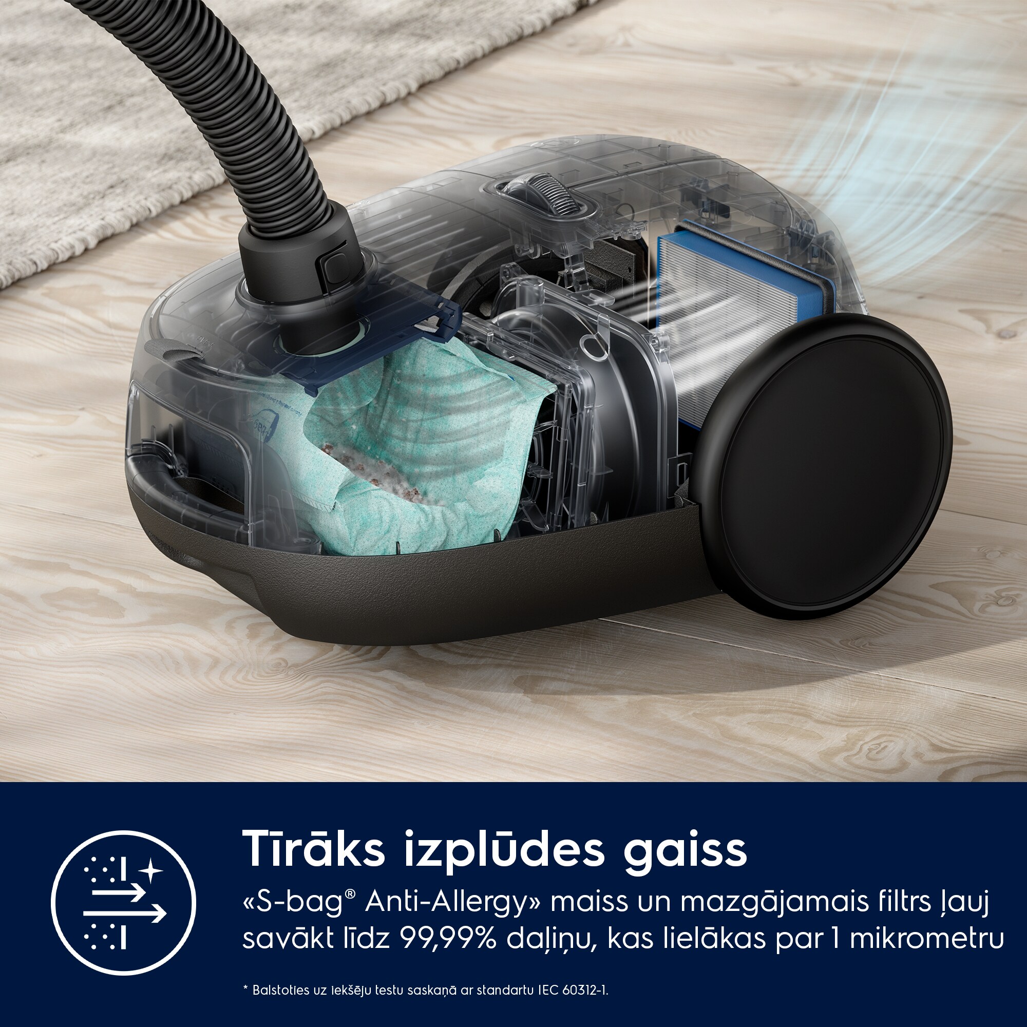 Electrolux - Putekļsūcējs ar vadu - EB61H6SW