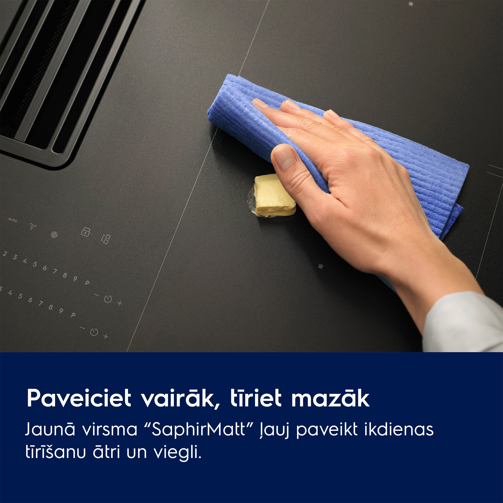 Electrolux - Plīts virsma ar iebūvētu nosūcēju - KCC84450CZ