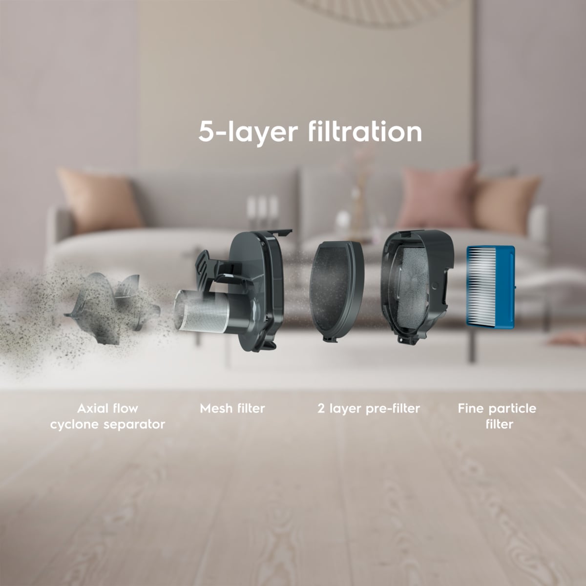 Electrolux - Bezvadu putekļsūcējs - ES62P25WET