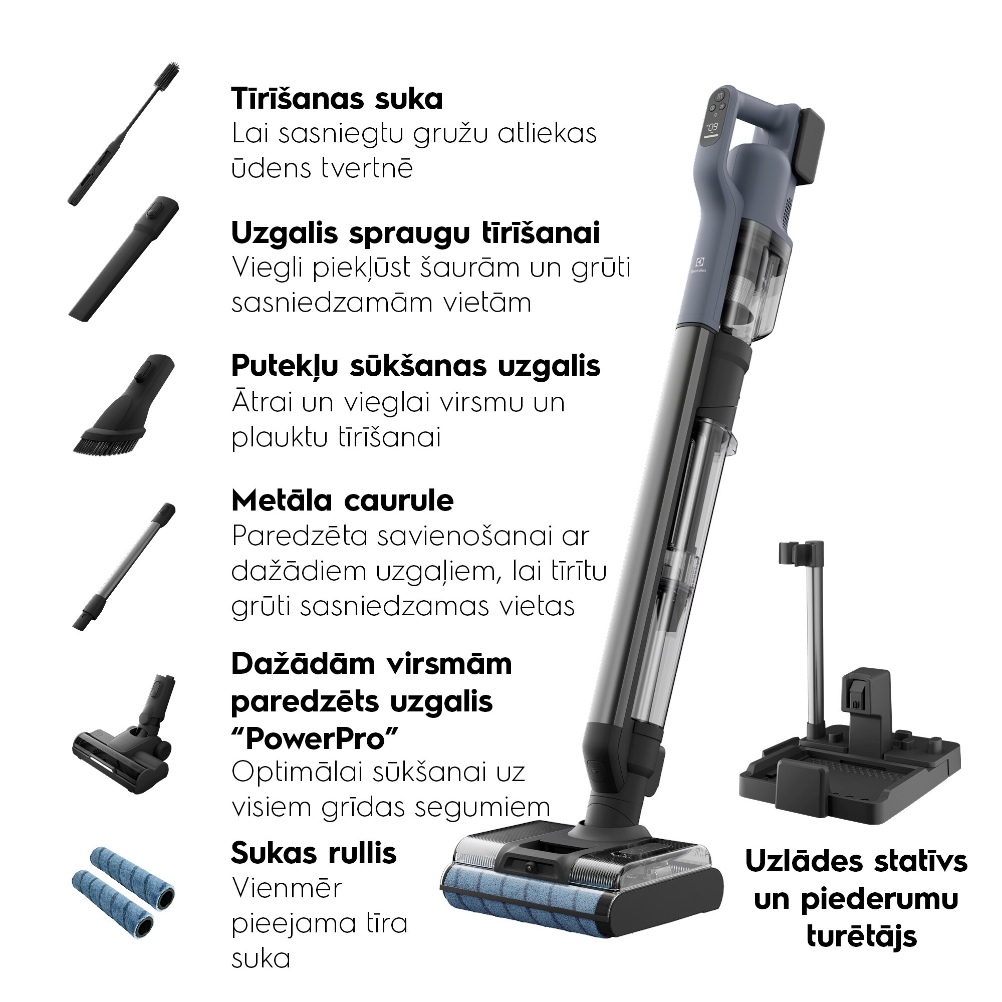 Electrolux - Bezvadu putekļsūcējs - EW82U2DB