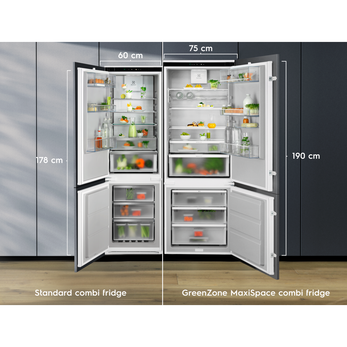 Electrolux - Iebūvējams ledusskapis ar saldētavu - ENP7TD75S