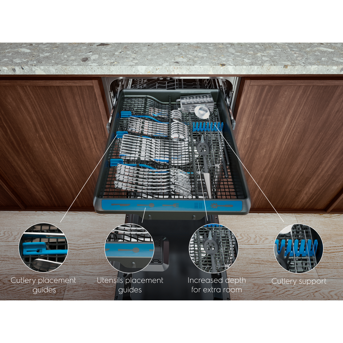 Electrolux - Iebūvējama trauku mazgājamā mašīna - EEM48320L