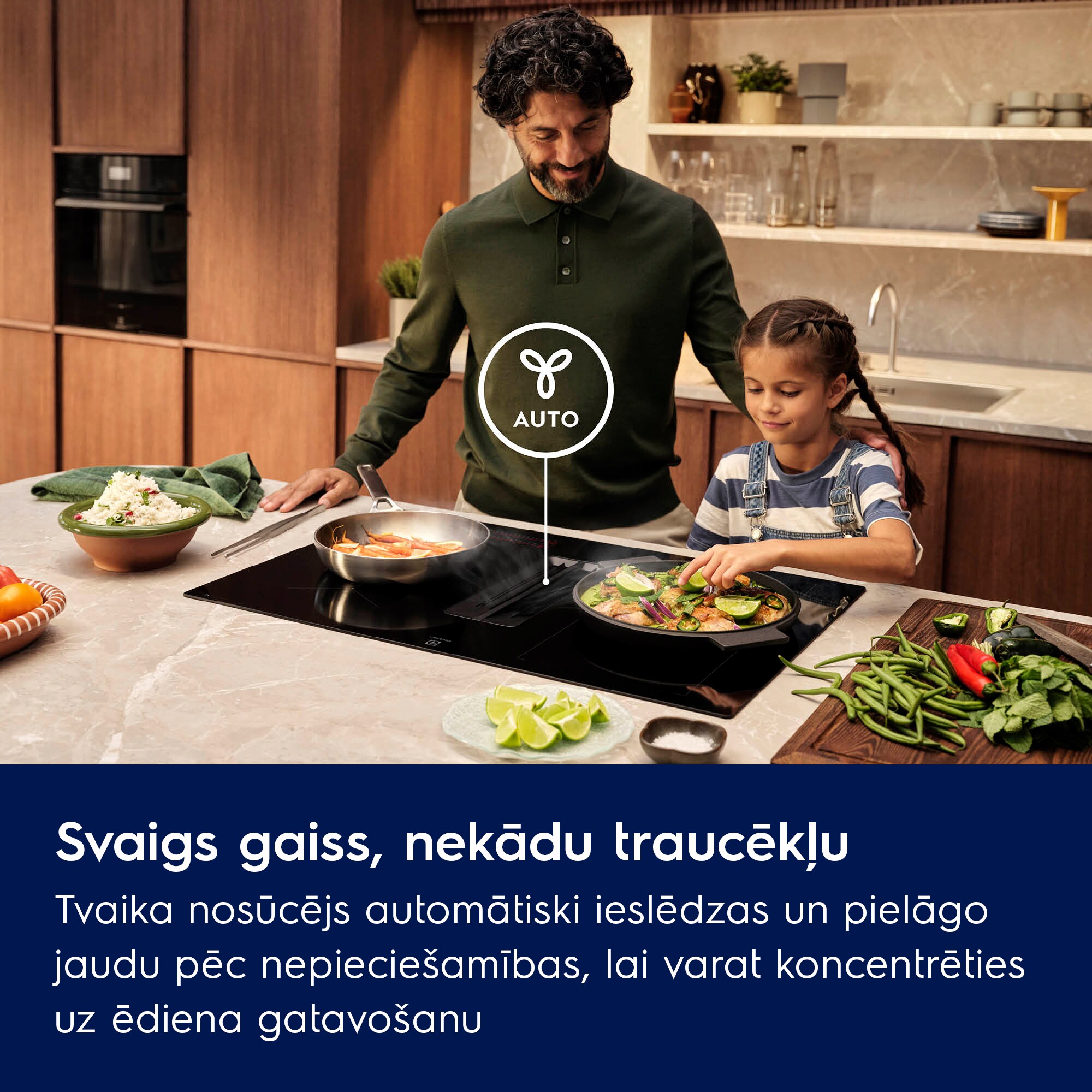 Electrolux - Plīts virsma ar iebūvētu nosūcēju - ECC8344