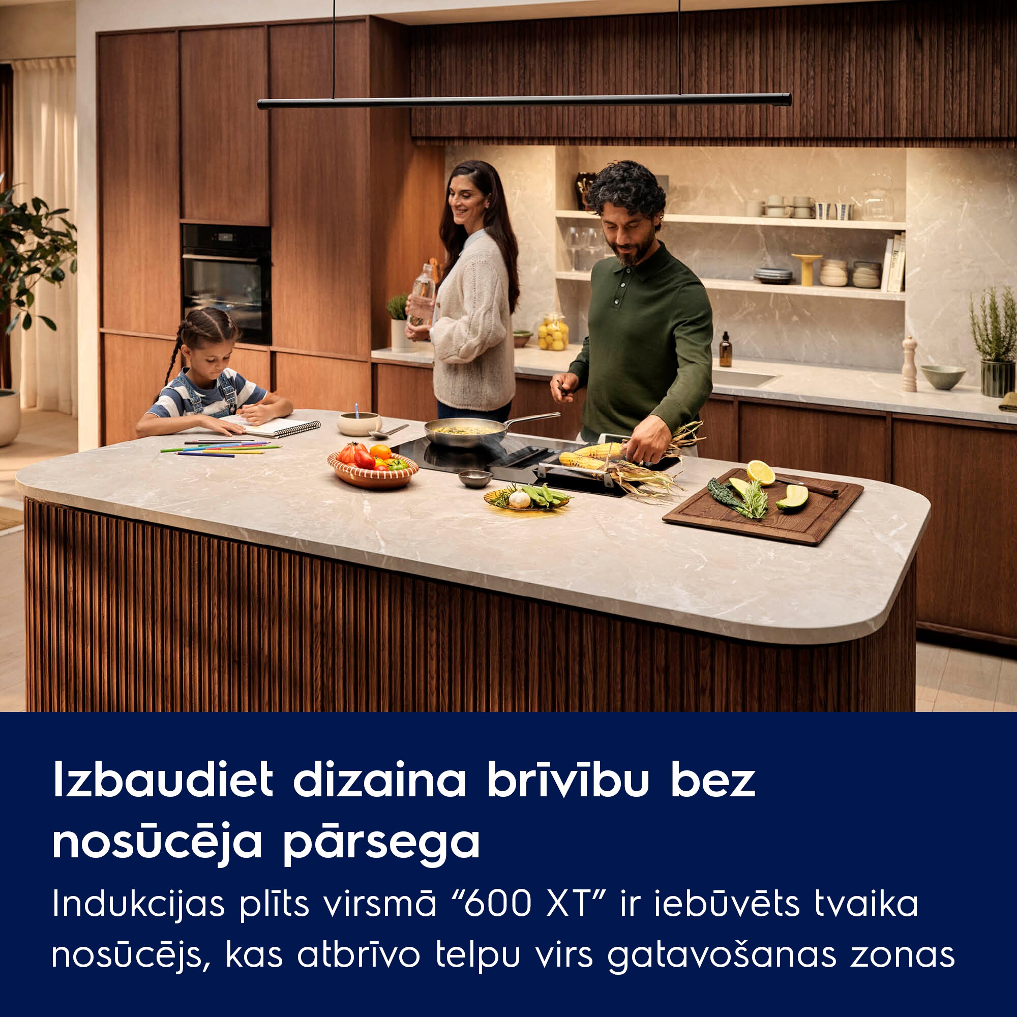 Electrolux - Plīts virsma ar iebūvētu nosūcēju - ECC8344