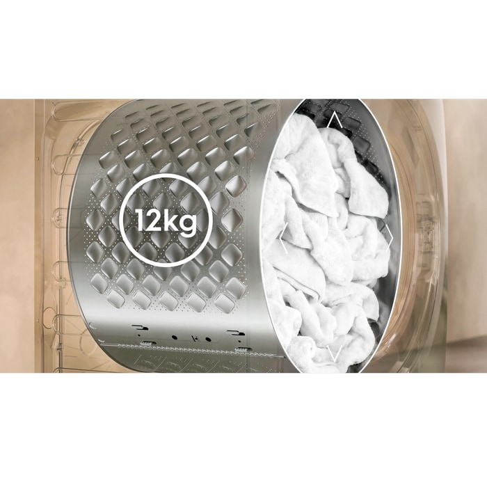 Wash more in one go with optimised cycles that clean larger loads efficiently