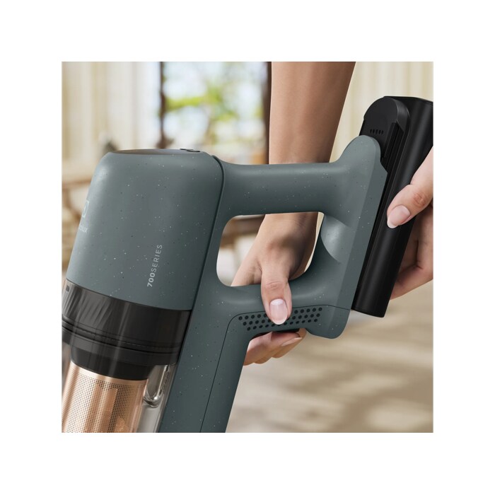 Battery-powered hand unit with compact design for easy portability and simple use.