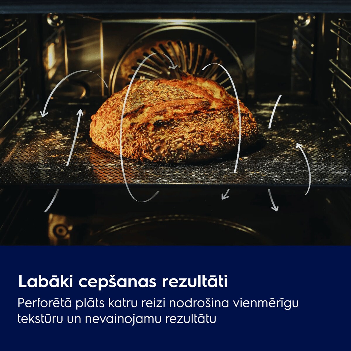 Labāki cepšanas rezultāti Perforētā plāts katru reizi nodrošina vienmērīgu tekstūru un nevainojamu rezultātu