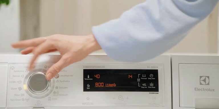 Electrolux veļas mazgājamās mašīnas zemās temperatūras programma