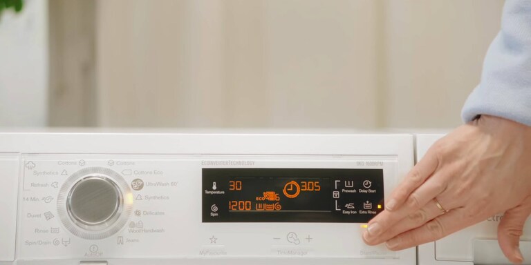 Electrolux veļas mazgājamās mašīnas zemās temperatūras programma