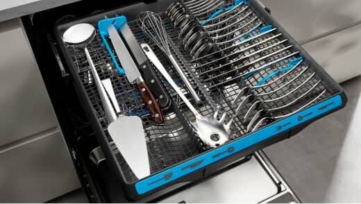 Trauku mazgājamās mašīnas ar MaxiFlex grozu piederumiem