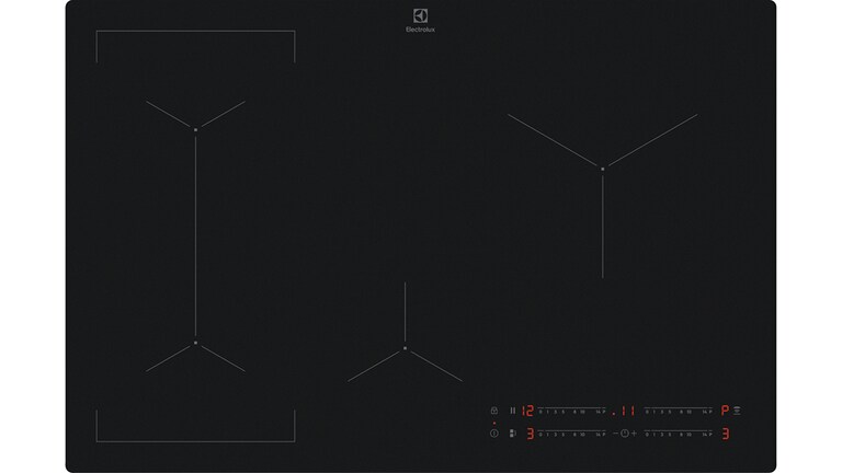 600. sērijas plīts virsma “SaphirMatt SE®” ar funkciju “Hob2Hood”
